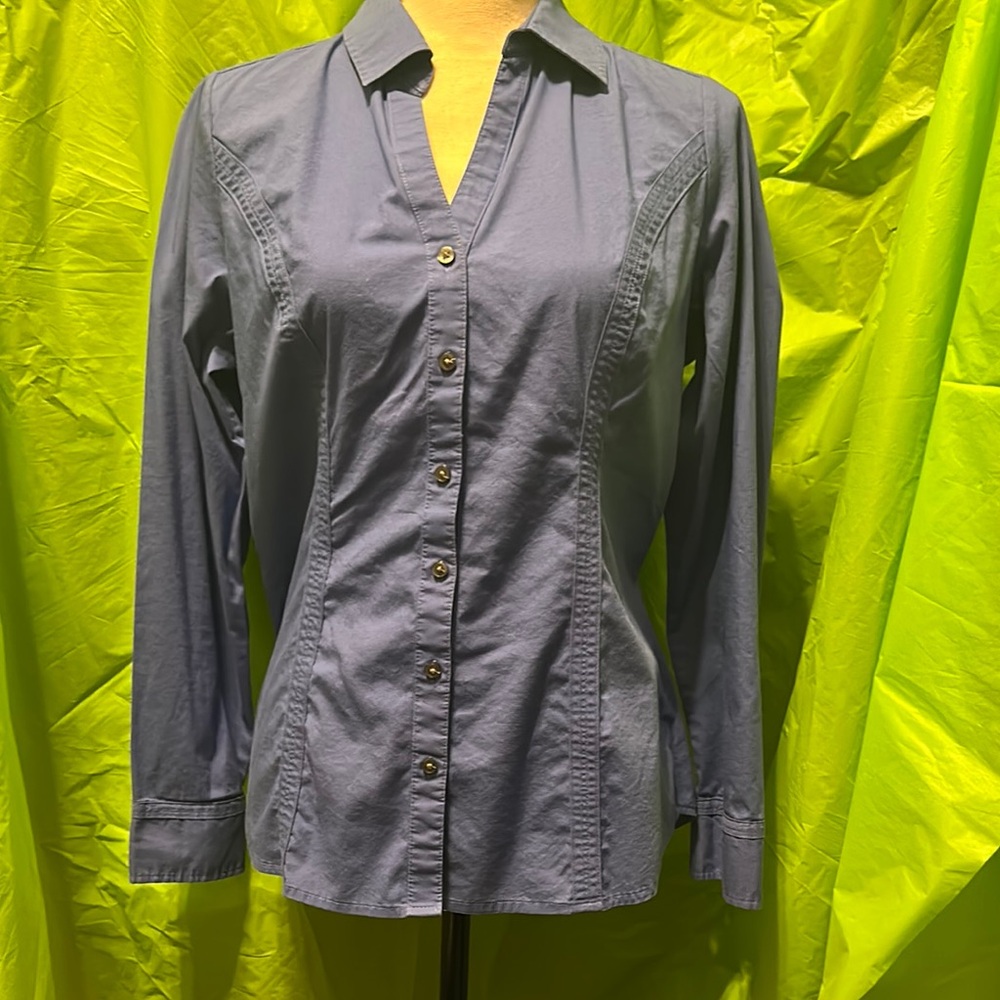 Express Blue Button Down Shirt